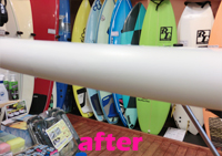 ノーズの破損 修理後